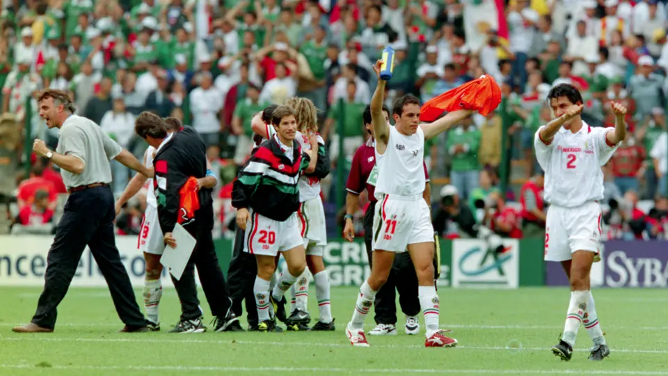 Cuauhtémoc Blanco tras un partido en el Mundial de Francia 1998 | MEXSPORT