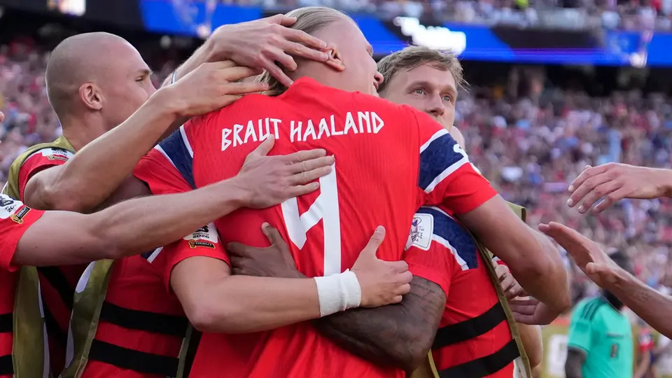 Festejo de la Selección Noruega | AP