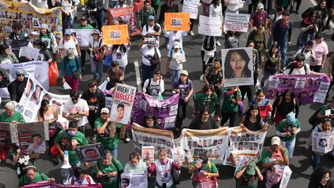 Marcha por lo desaparecidos en Ciudad de México previo al Mundial 2026 | AP