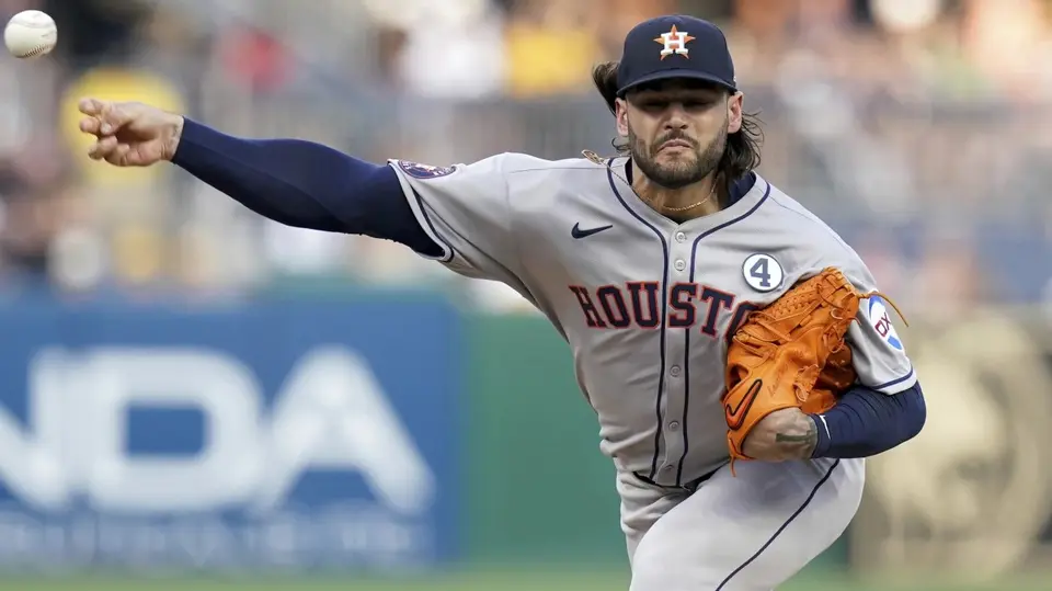 Lance McCullers Jr. lanzando para los Astros | AP