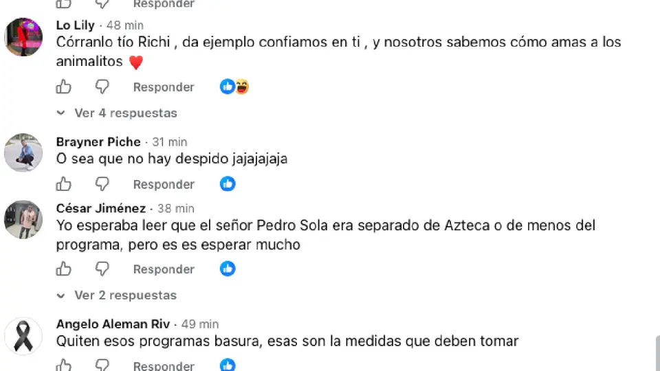 La gente reclamó que la empresa no dijera nada sobre el futuro de Pedro Sola y exigen su salida / Especial