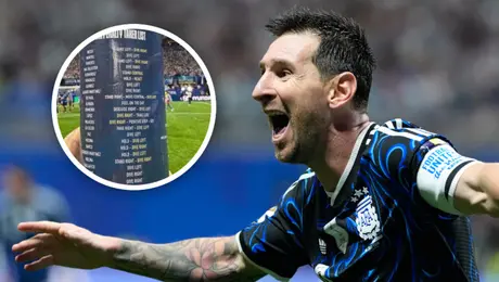 Messi y su increíble reacción al ver el acordeón que Pickford tenía para la tanda de penales