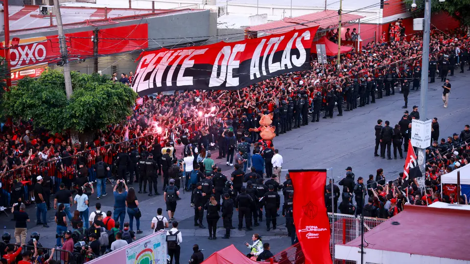 Llegada de Atlas a su partido ante Tigres | Imago7