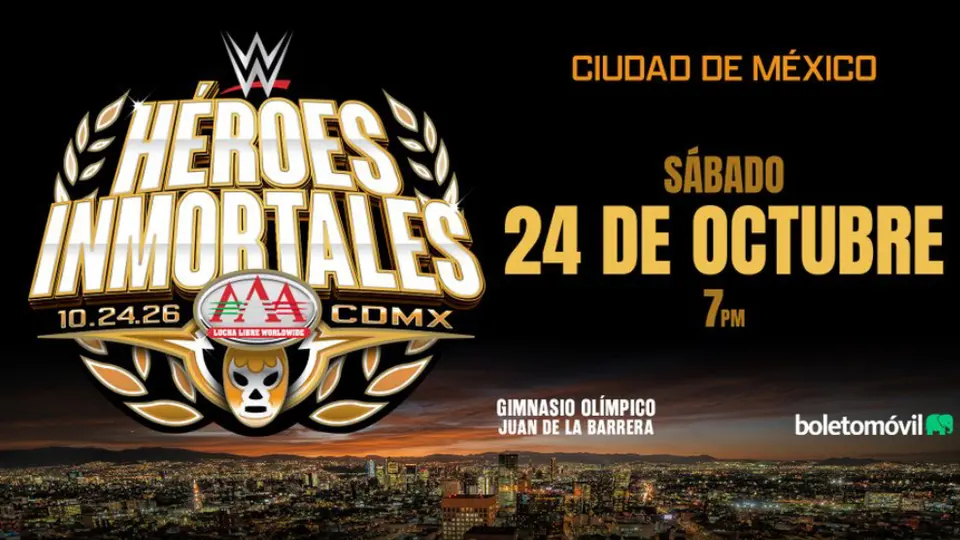 ¡AAA y WWE anuncian nuevo evento! Héroes Inmortales llegará a Ciudad de México