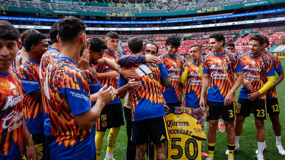 América en reconocimiento de Brian Rodríguez | x:@ClubAmerica