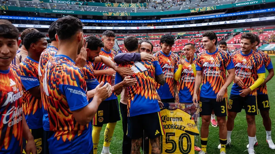 América en reconocimiento de Brian Rodríguez | x:@ClubAmerica