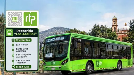 ¡ADIÓS A LAS LARGAS ESPERAS! Nueva ruta de RTP conectará Milpa Alta con Xochimilco por solo 2 pesos