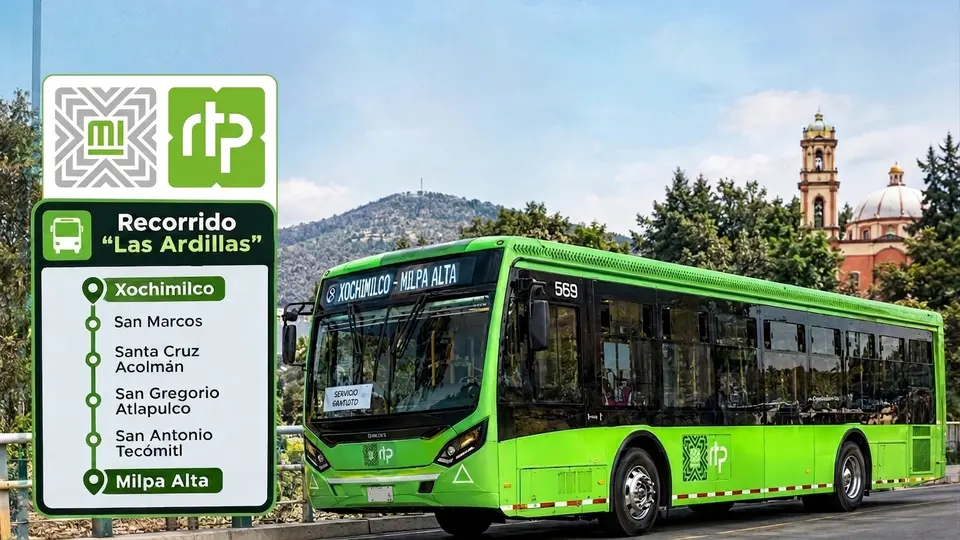 ¡ADIÓS A LAS LARGAS ESPERAS! Nueva ruta de RTP conectará Milpa Alta con Xochimilco por solo 2 pesos