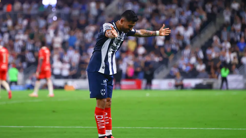 Orbelín Pineda en celebración con Rayados en el partido ante FC Juárez en la Liga MX | IMAGO 7