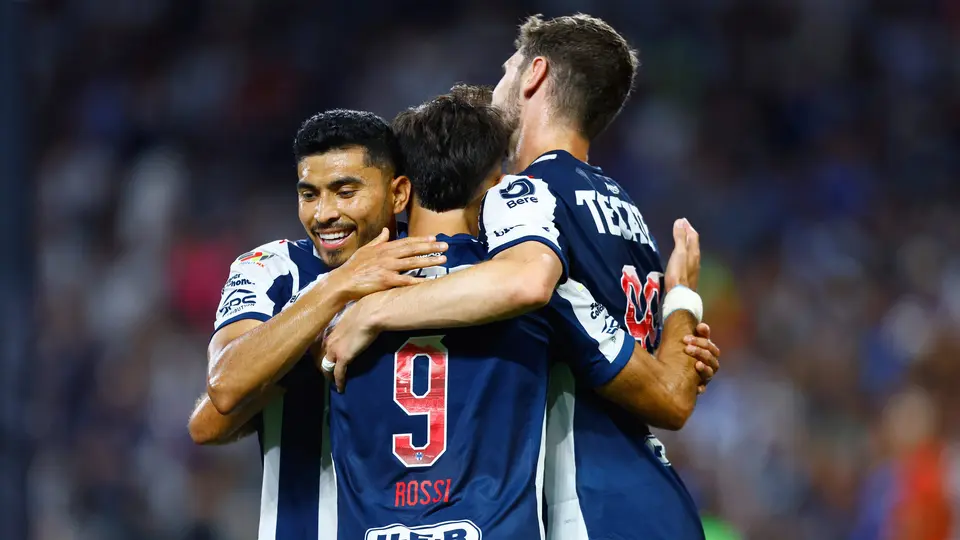 Orbelín Pineda en celebración con Rayados en el partido ante FC Juárez en la Liga MX | IMAGO 7