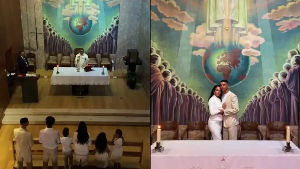 Imágenes de la boda de Cristiano Ronaldo con Georgina Rodríguez | CAPTURA DE PANTALLA