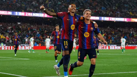¡Aplanadora blaugrana! Barcelona no quita el pie del acelerador y golea al Racing de Santander