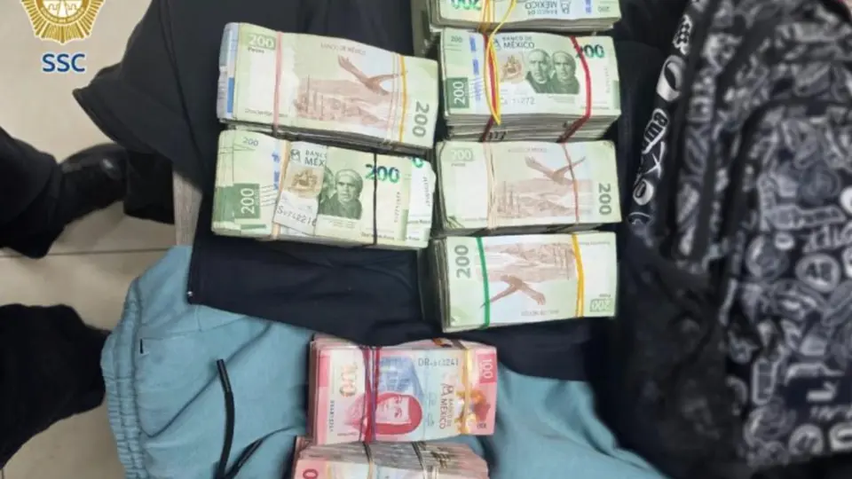 El joven llevaba 500 mil pesos en efectivo. / SSC