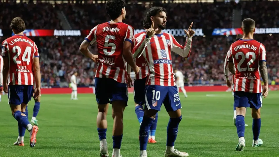 Alex Baena de Atlético de Madrid en celebración ante Osasuna | AFP