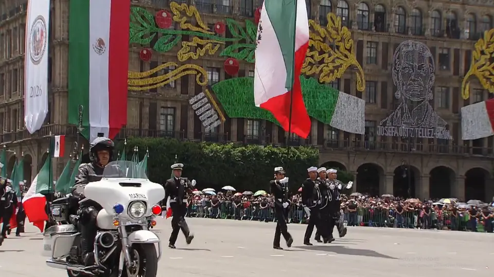 Este evento tiene lugar en el Zócalo de la Ciudad de México. / X