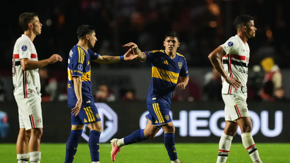 Boca Juniors celebra gol ante Sao Paulo | AP