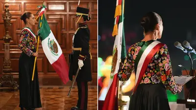 Vestido de Claudia Sheinbaum en el Grito 2026: ¿quién lo diseñó y qué significa?