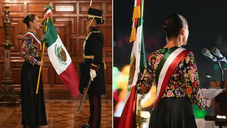 Vestido de Claudia Sheinbaum en el Grito 2026: ¿quién lo diseñó y qué significa?