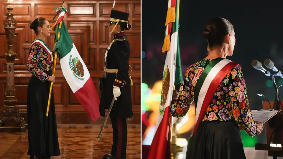 Vestido de Claudia Sheinbaum en el Grito 2026: ¿quién lo diseñó y qué significa?