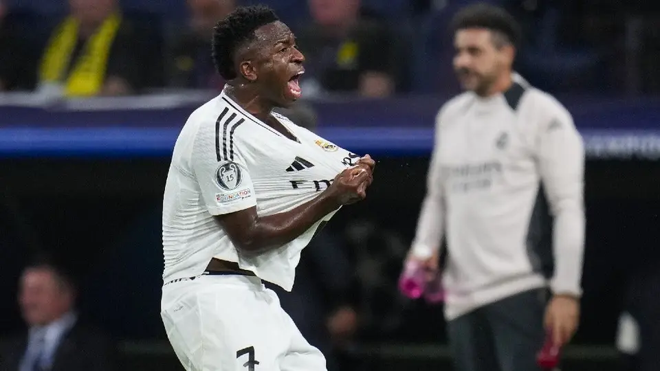Champions League: Hat-trick de Vinícius impulsa remontada del Real Madrid ante Dortmund