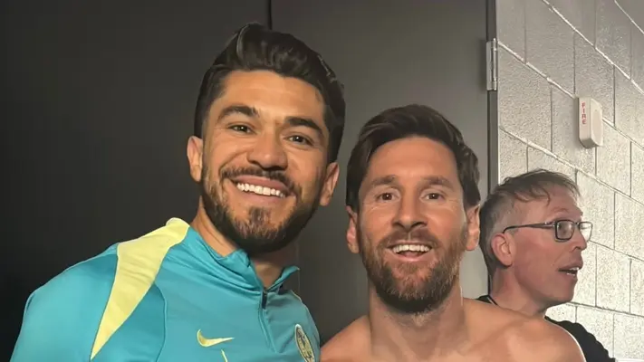 Henry Martín pide ayuda para editar foto con Messi y se desatan los memes en redes