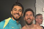 Henry Martín pide ayuda para editar foto con Messi y se desatan los memes en redes