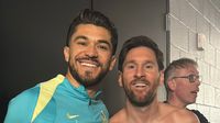 Henry Martín pide ayuda para editar foto con Messi y se desatan los memes en redes
