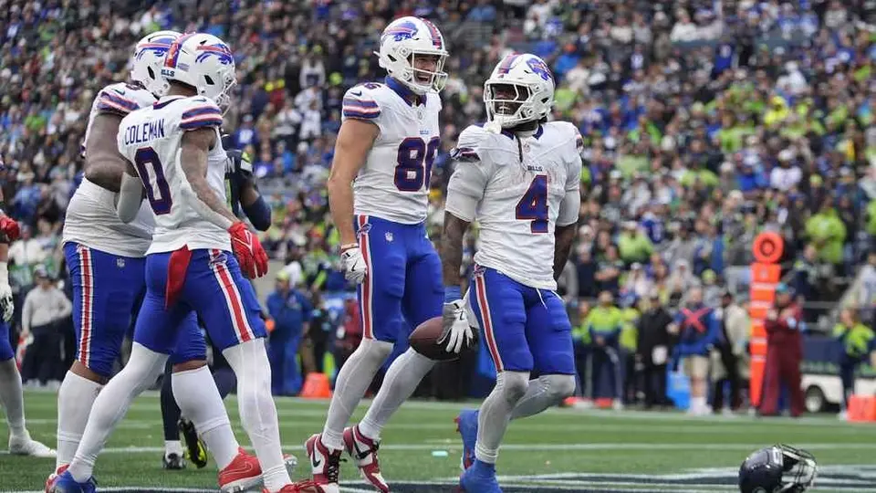 Bills aplastan a los Seahawks para afianzarse en la cima de su división