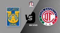 Tigres vs Toluca EN VIVO Liga MX Apertura 2024 Jornada 16