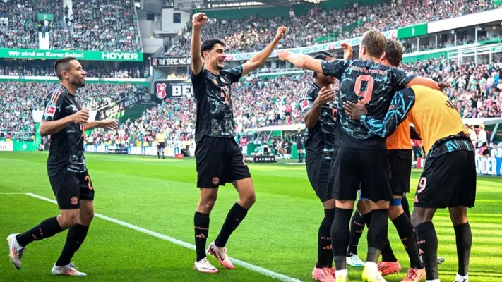 ¡Paso perfecto! Bayern Munich golea de visita al Werder Bremen y mantiene el invicto