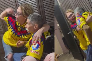 ¡Emotivo! Aficionado de América se levanta de la silla de ruedas gracias al Tricampeonato