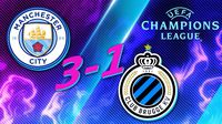 Manchester City vs Brujas EN VIVO Champions League Jornada 8