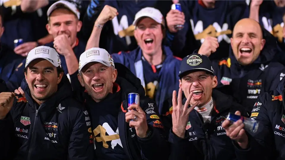 Celebridades festejan el tetracampeonato de Max Verstappen en Las Vegas