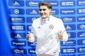 Luka Romero durante su presentación; "A pesar de otras ofertas, elegí Cruz Azul"