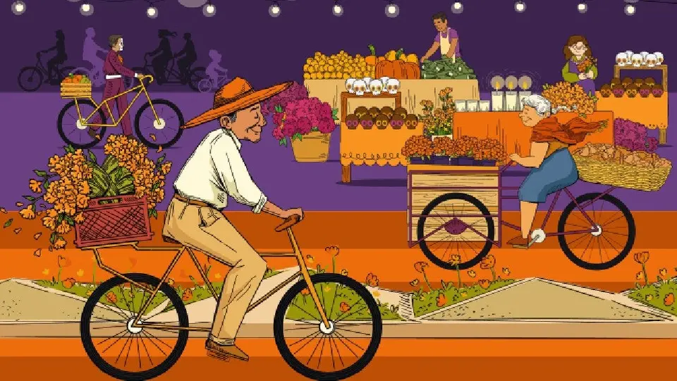 Así puedes participar en el Paseo Nocturno de Día de Muertos aunque no tengas bicicleta
