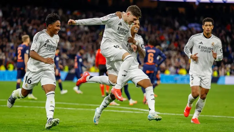 Real Madrid goleó en tiempo extra al Celta de Vigo y avanza en la Copa del Rey