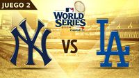 Serie Mundial: ¿Cuándo y dónde ver el Juego 2 del Yankees vs Dodgers?