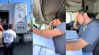 Trailero entra en crisis emocional tras accidente; teme perder su empleo ya que tiene un hijo enfermo