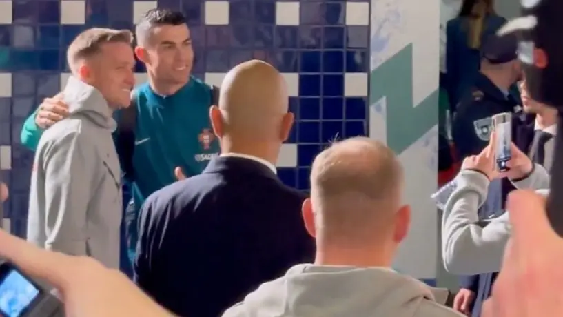 Foto con Cristiano Ronaldo desata polémica en Polonia tras el 5-1 en Nations League