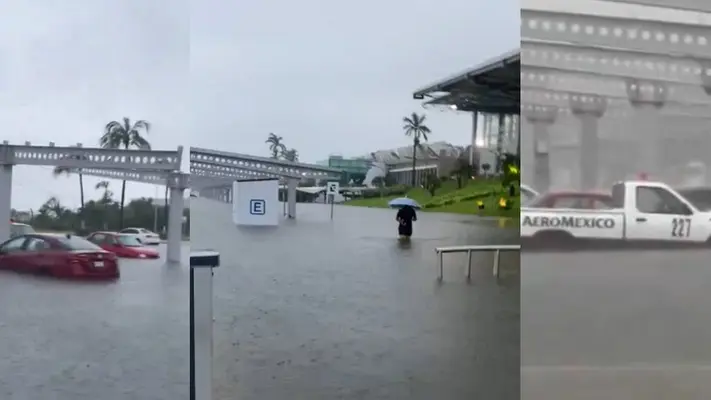 Acapulco bajo el agua: Aeropuerto suspende operaciones por inundaciones tras el paso del huracán “John”