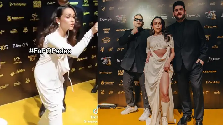 Melissa Robles, del grupo Matisse, explota contra fotógrafa en plena alfombra amarilla