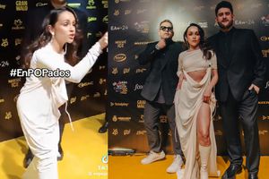 Melissa Robles, del grupo Matisse, explota contra fotógrafa en plena alfombra amarilla
