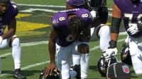 Oficial de la NFL se desploma en juego entre Raiders vs Ravens; fue trasladado en ambulancia
