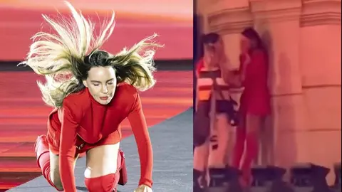 VIDEO: Belinda es captada llorando luego de su caída
