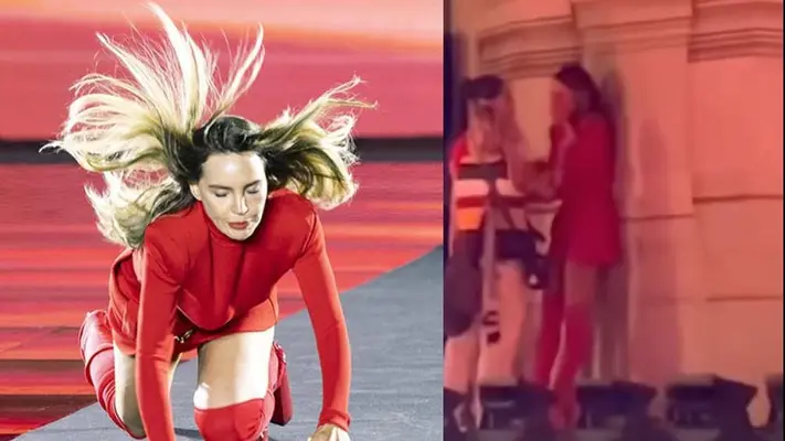VIDEO: Belinda es captada llorando luego de su caída