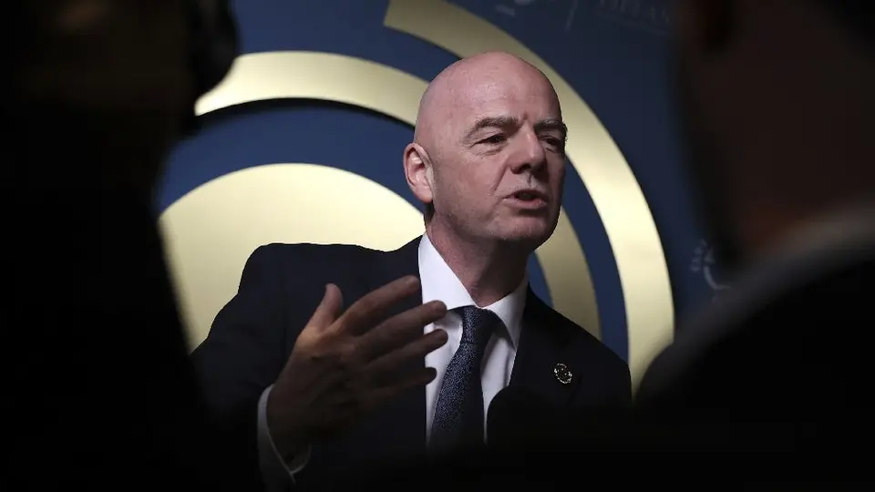 Infantino presente en la toma de protesta de Donald Trump en Estados Unidos