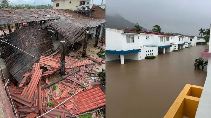 Huracán John: Deja cinco muertos en Acapulco y el cierre de la Autopista del Sol