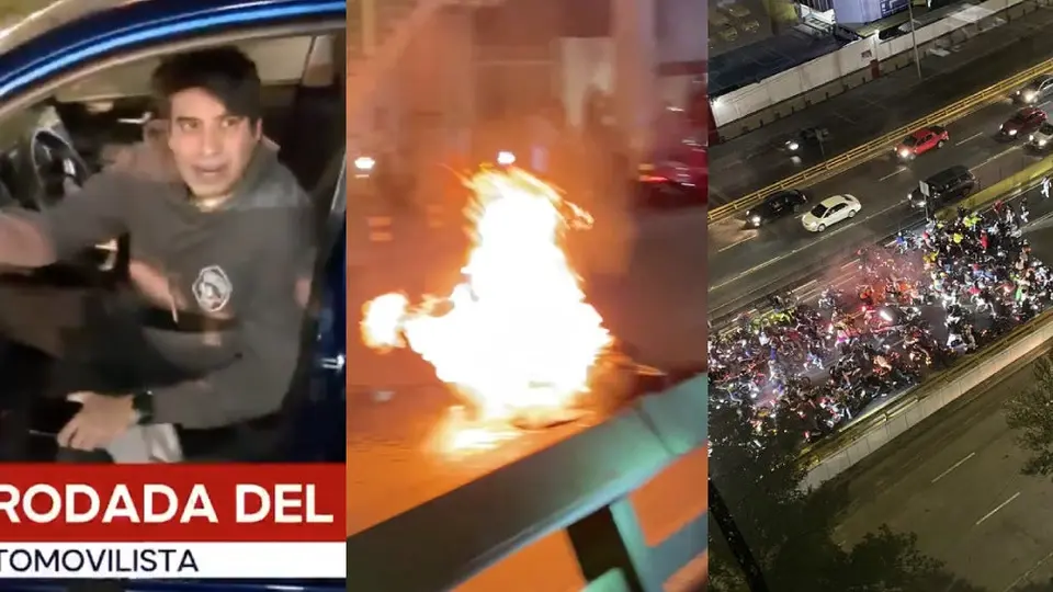 Rodada del Terror 2024: Motociclistas asaltan a automovilista y varias motos se incendian