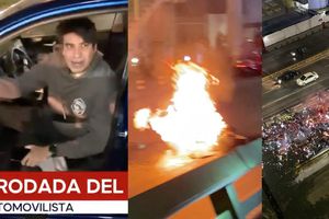 Rodada del Terror 2024: Motociclistas asaltan a automovilista y varias motos se incendian