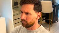 Lionel Messi presume nuevo look para Navidad